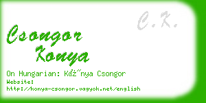 csongor konya business card